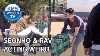 Seonho &amp; Ravi acting weird [2 Days &amp; 1 Night Season 4/ENG/2020.04.26]