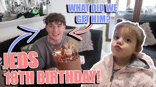 JED&#39;S 18TH BIRTHDAY AND WHAT WE GOT HIM!!