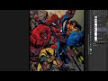 How I Color Comics! Tutorial #1: Avenging Spidey