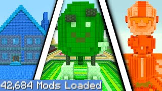 100 people with *1 COLOR* challenge on the largest minecraft modpack