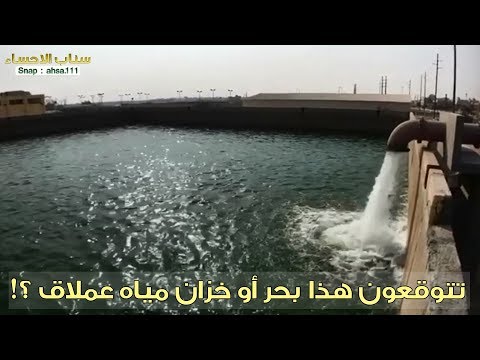 تتوقعون هذا بحر او خزان عملاق !! | سناب الاحساء - صوت وصوره لايف