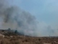 שרפת קוצים ליד החווה האקולוגית במודיעין