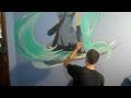 Hatsune Miku 1:1 Scale Wall Painting