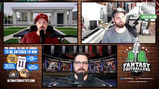 Fantasy Footballers LIVE! NFL Draft Round 1 Reactions with Andy, Mike, and Jason NOW!