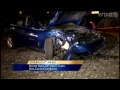 Cellphone video captures train-car crash