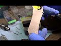 Etching Damascus knife blades