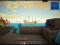 MINECRAFT epic pirate ship battle piston cannons