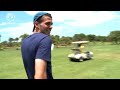 FUNNY: The England U20s take to the golf course during some down time in Turkey