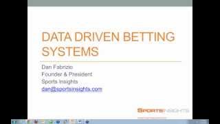 How to Create Data Driven NFL Betting Systems Webinar - Sports Insights  Video 