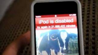Itouch Ipod Is Disabled Try Again In Minutes