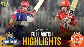 Match 14 - Islamabad United Vs Karachi Kings - Full Match Highlights" aria-describedby="description-id-978209