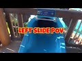 Dolphin Plunge Body Slide Both Slides (HD POVS) Aquatica Seaworld Water Park Orlando