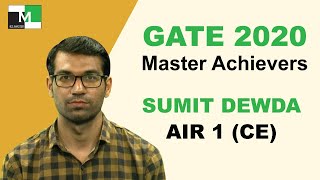 GATE 2020 Topper | Sumit Dewda AIR 1 (CE) | IES Master Classroom Student