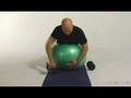 Dumbbell One-Arm Rows on Swiss Ball