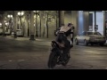 Stunt Motorcyclist in Downtown Chicago - Red Bull Night Tracks