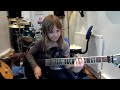 8 year old The Mini Band guitarist Zoe Thomson working on Stratosphere by Stratovarius.