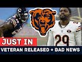 JUST IN Bears RELEASE Veteran  + Stevensons Injury Status WORSENS, DB Free Agents Linked