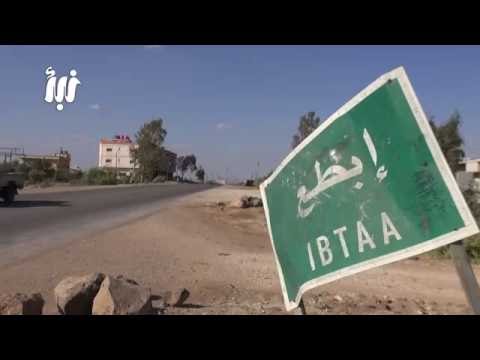 كاميرا نبأ ترصد قصف الطيران الحربي والإشتباكات على اطراف بلدة ابطع - صوت وصوره لايف