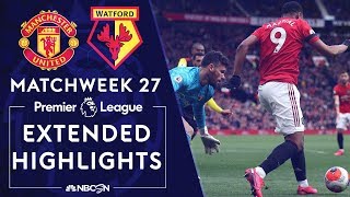 Manchester United v. Watford | PREMIER LEAGUE HIGHLIGHTS | 2/23/2020 | NBC Sports