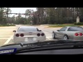 Two Turkeys on Thanksgiving Wrecking their Corvettes in The Woodlands