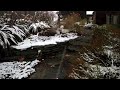 On the way to the studio/cabin in Queenstown, New Zealand in the snow