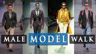 MALE MODEL RUNWAY WALK TUTORIAL: Walking tips at fashion week