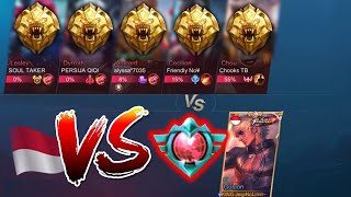 1 Top Global VS 5 Orang Master - Mobile Legends