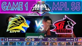 GAME 1 - ONIC vs SGD Omega | MPL PH Season 5