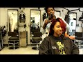 Salon Work| Roller set and finish