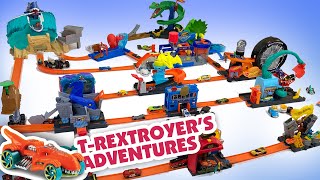 T-Rex Loose in Giant Hot Wheels City 14-in-1 Play Sets!