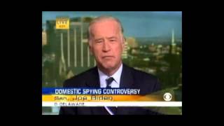 Biden in 2006 schools Obama in 2013 over NSA spying program