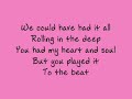 Adele - Rolling in the Deep - lyrics