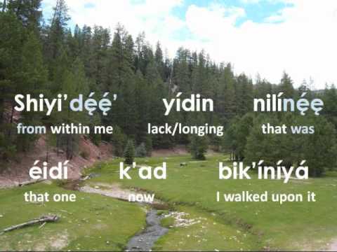 Satisfied (Lyrics in the Navajo Language)