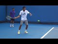 Jo-Wilfried Tsonga Practice - Australian Open 2013