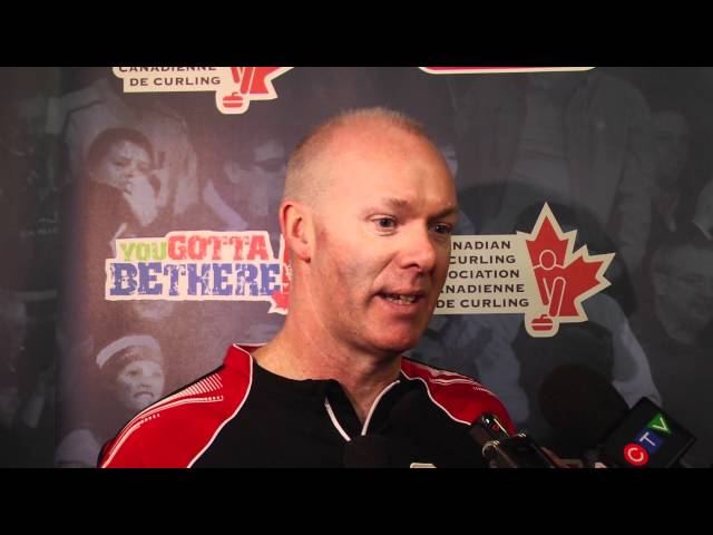2012 Tim Hortons Brier Draw 15 Media Scrum