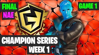 Fortnite FNCS Week 1 DUO NAE FINAL Game 1 Highlights Fortnite Champion Series