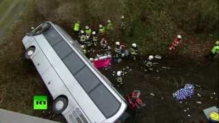 В Бельгии разбился автобус с российскими школьниками, четверо погибших