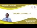 Lecture - 23 Bending of Beams - II