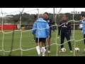 Gerrard, Rooney, Barkley & Lampard shooting practice at England training