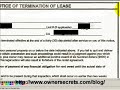 Thirty Day Notice Of Termination Of Lease