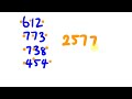 Mental Addition Trick - Add large numbers rapidly
