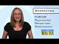 Home Buyers: Get Sellers to Cover Home Warranty - Ilyce Glink's Real Estate Minutes