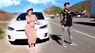 OUR NEW TESLA BROKE DOWN ON THE FREEWAY!!! **SMH**