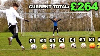 Giving the Goalkeeper £1 for Every Shot I DON&#39;T Score (1000 Shots)