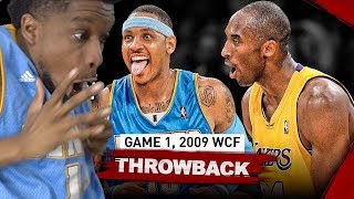 The Game That Kobe Bryant Faced PRIME Carmelo Anthony! Game 1 Duel Highlights 2009 WCF - EPIC!