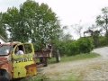 Unloading the '41 Chevy pulpwood truck rat rod project