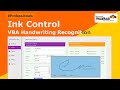 How to work with powerful Ink Control using VBA. VBA Handwriting Recognition.720p