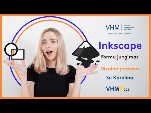 Vilniaus humanistinė mokykla. Dizaino pamoka (3–9 kl.). Grafinis dizainas. Inkscape. Formų jungimas ir konstravimas