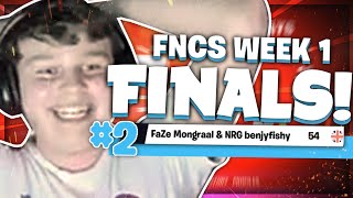 2ND IN THE FNCS FINALS w/ Mongraal (Fortnite Week 1 Finals)