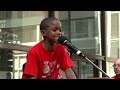 Amazing 9 year old Asean Johnson brings the crowd to their feet at Chicago school closings rally